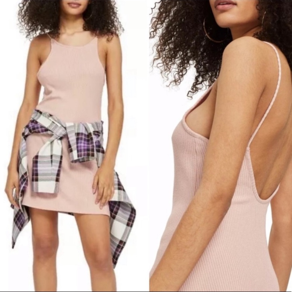 Topshop Mini Scoop Back Dress
